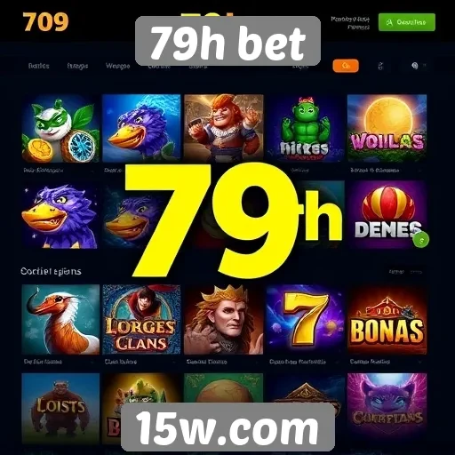 Variedade de jogos disponíveis no 79h bet